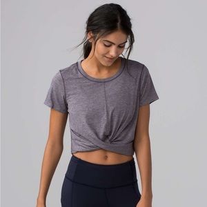 NWT Lululemon Intended Crop Tee
